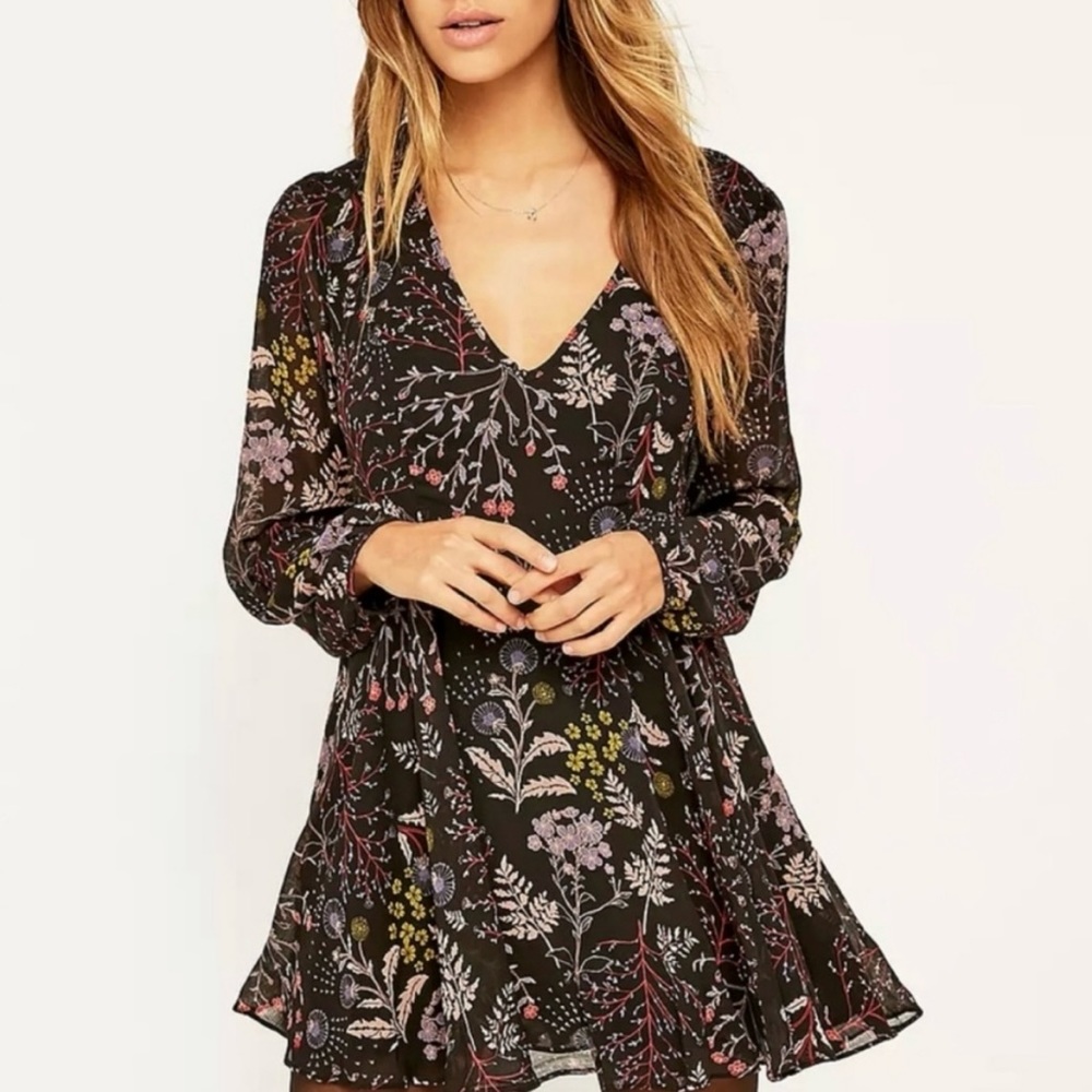 Urban Outfitters Floral Long Sleeve Dress